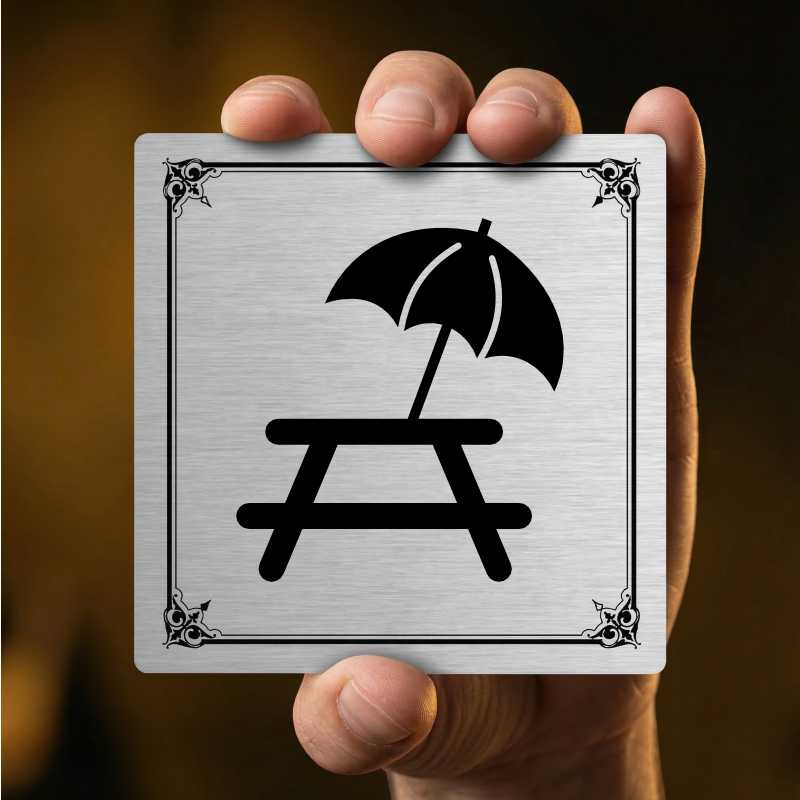 Zahrádka, 100x100mm, stříbrná, Utah